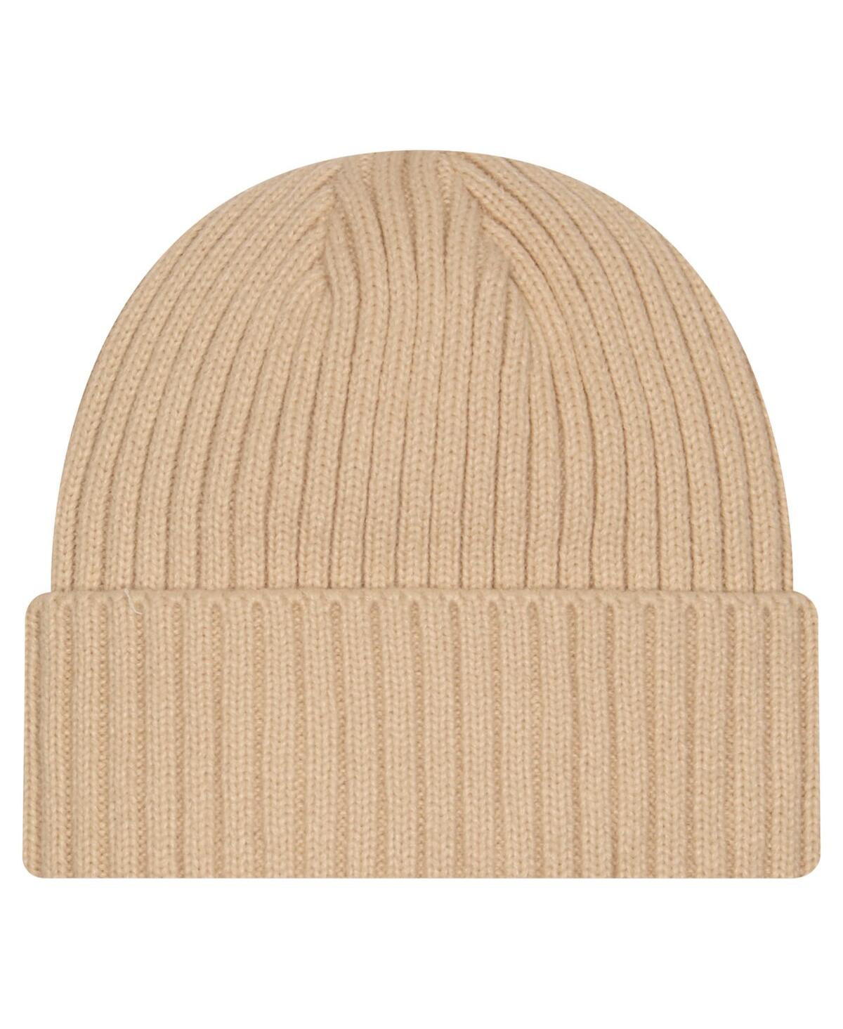 New Era Men's Tan Chicago Bulls Color Pack Cuffed Knit Hat In Brown