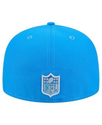 Men's Blue Detroit Lions Tri-Hit 59FIFTY Fitted Hat