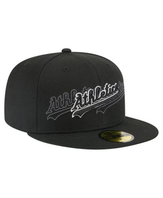 Men's Black Athletics Tri-Hit 59FIFTY Fitted Hat