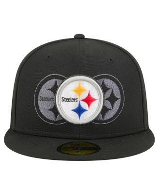 Men's Black Pittsburgh Steelers Tri-Hit 59FIFTY Fitted Hat