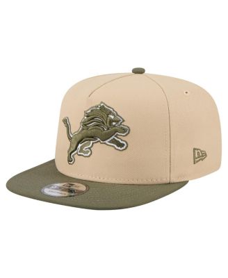 New Era - Men's Light Beige/Olive Detroit Lions Color Pack A-Frame 9FIFTY Snapback Hat
