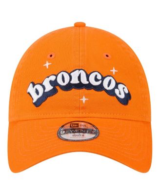 Big Girls Orange Denver Broncos Cheer 9TWENTY Adjustable Hat