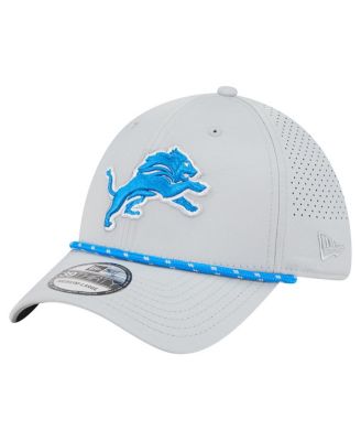 New Era - Men's Blue Detroit Lions Perforated 39THIRTY Flex Hat
