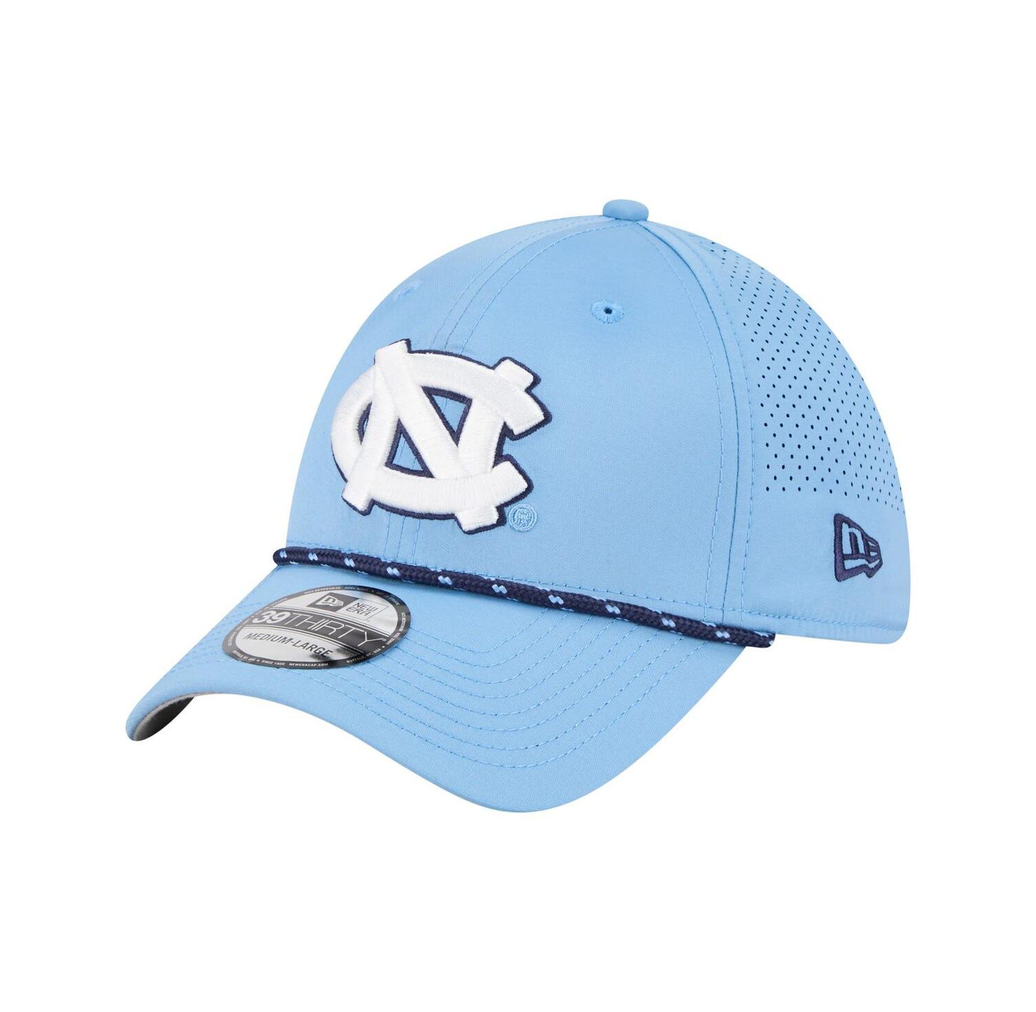Men's Carolina Blue North Carolina Tar Heels Rope 39THIRTY Flex Hat