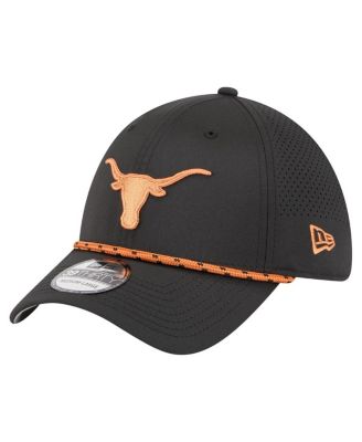 New Era - Men's Black Texas Longhorns Rope 39THIRTY Flex Hat