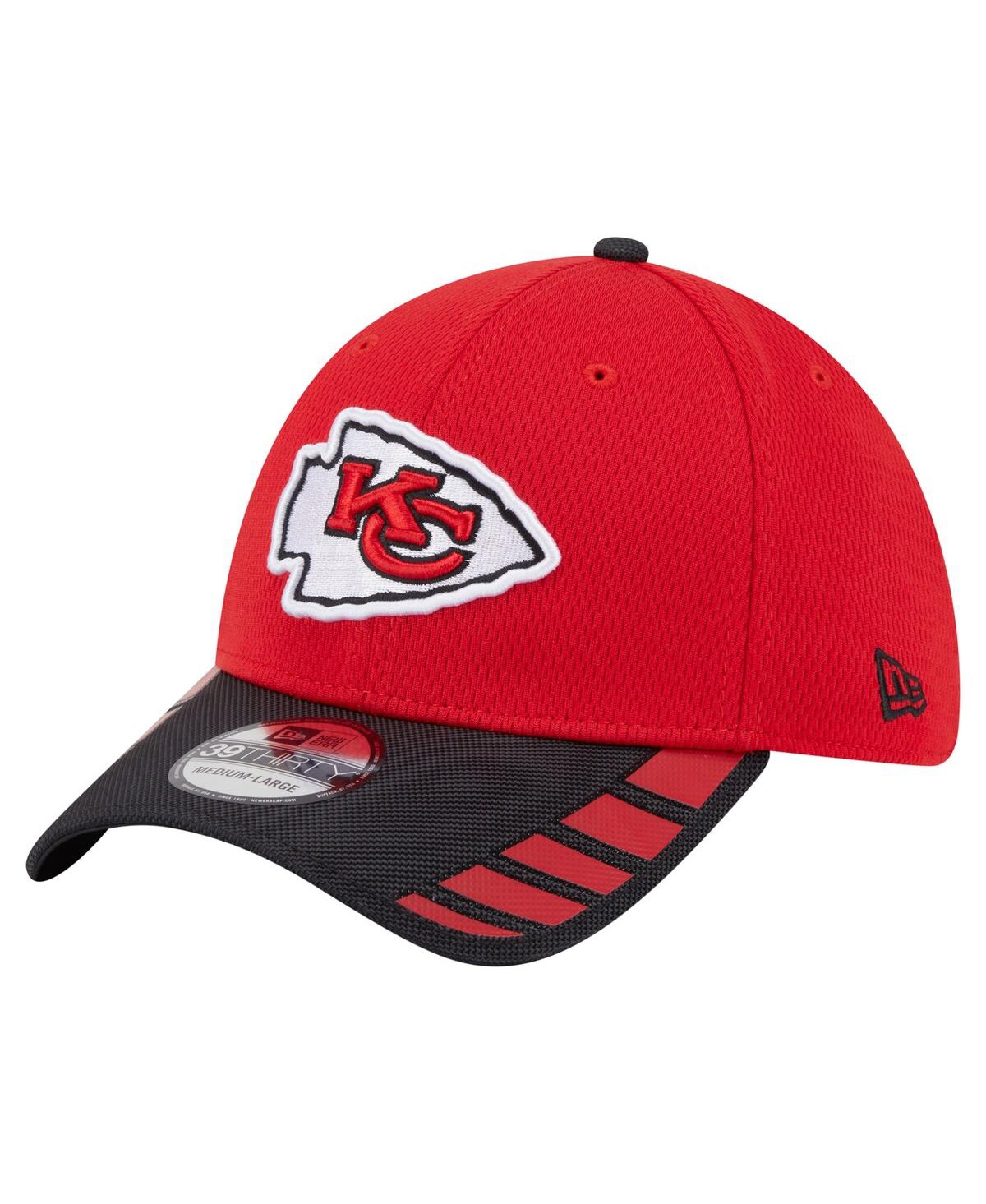 New Era Men's Red Kansas City Chiefs Visor Hit 39THIRTY Flex Hat - Red