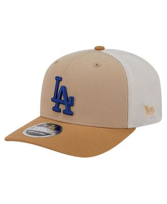 New Era - Men's Stone Los Angeles Dodgers 9SEVENTY Trucker Adjustable Hat