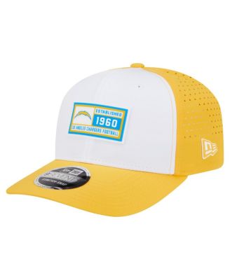 New Era - Men's White/Yellow Los Angeles Chargers Established Patch 9SEVENTY Adjustable Hat