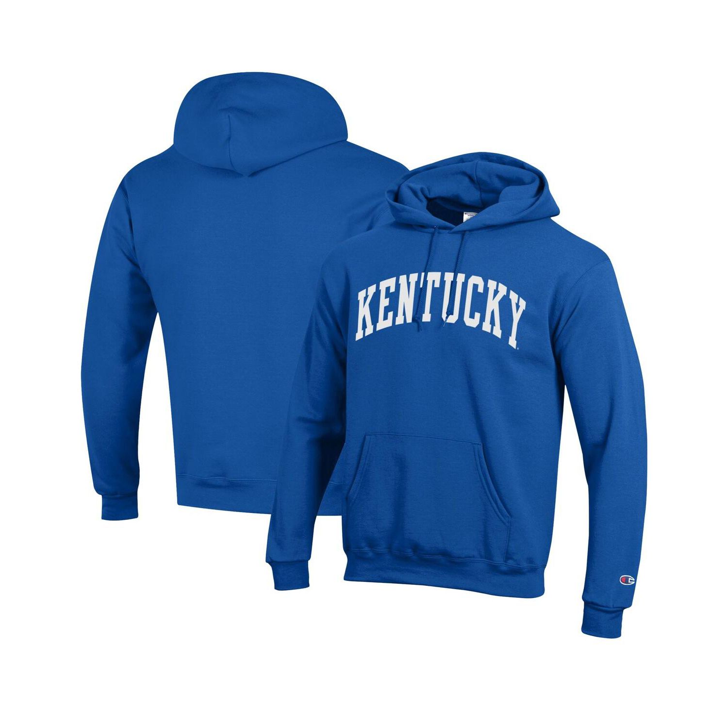 Men's Royal Kentucky Wildcats Basic Arch Fleece Pullover Hoodie
