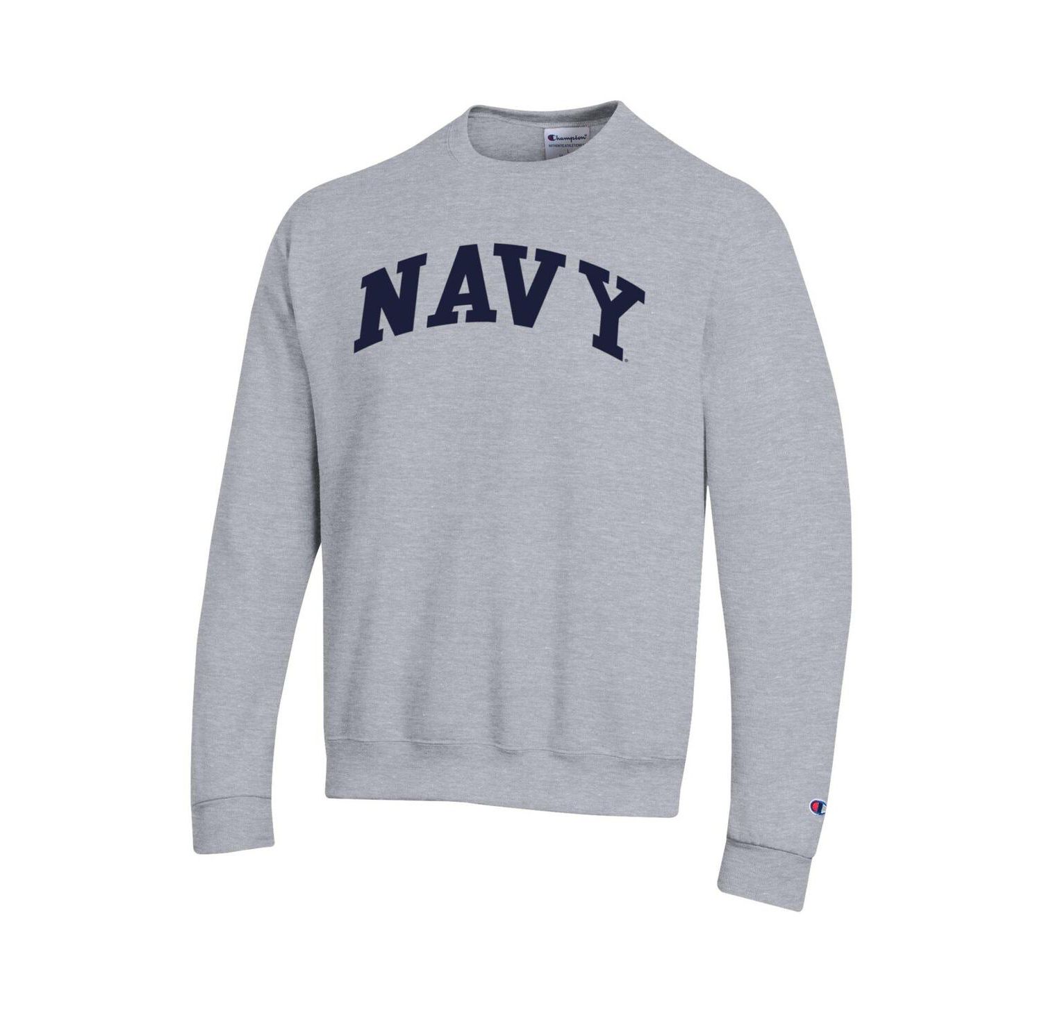 Men's Navy Midshipmen Basic Arch Fleece Pullover Sweatshirt