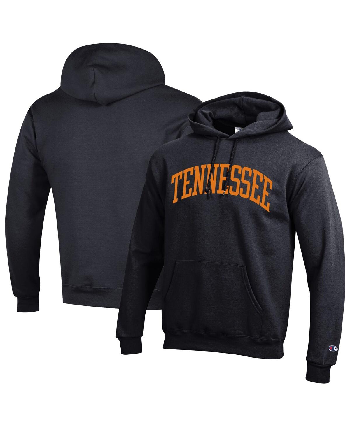 Champion Men's Tennessee Orange Tennessee Volunteers Basic Arch Fleece Pullover Hoodie - Black