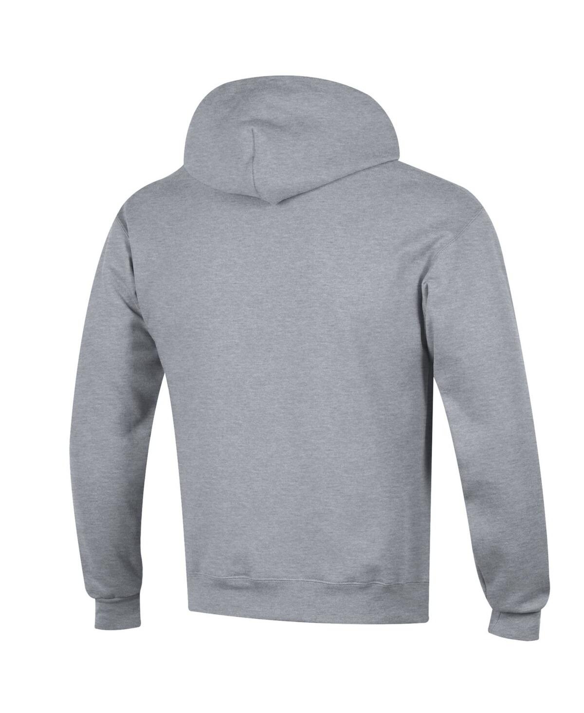 Champion Men's Heather Gray Florida State Seminoles Basic Arch Fleece Pullover Hoodie In Gray