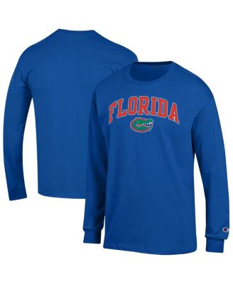 Champion - Men's Royal Florida Gators Arch Over Logo Long Sleeve T-Shirt