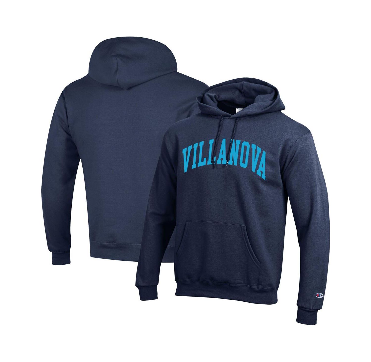 Men's Navy Villanova Wildcats Basic Arch Fleece Pullover Hoodie