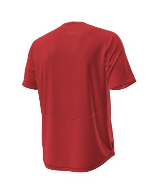 Men's Red Wisconsin Badgers Sideline Knockout T-Shirt
