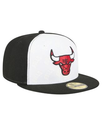 Men's White/Black Chicago Bulls Repeat 59Fifty Fitted Hat