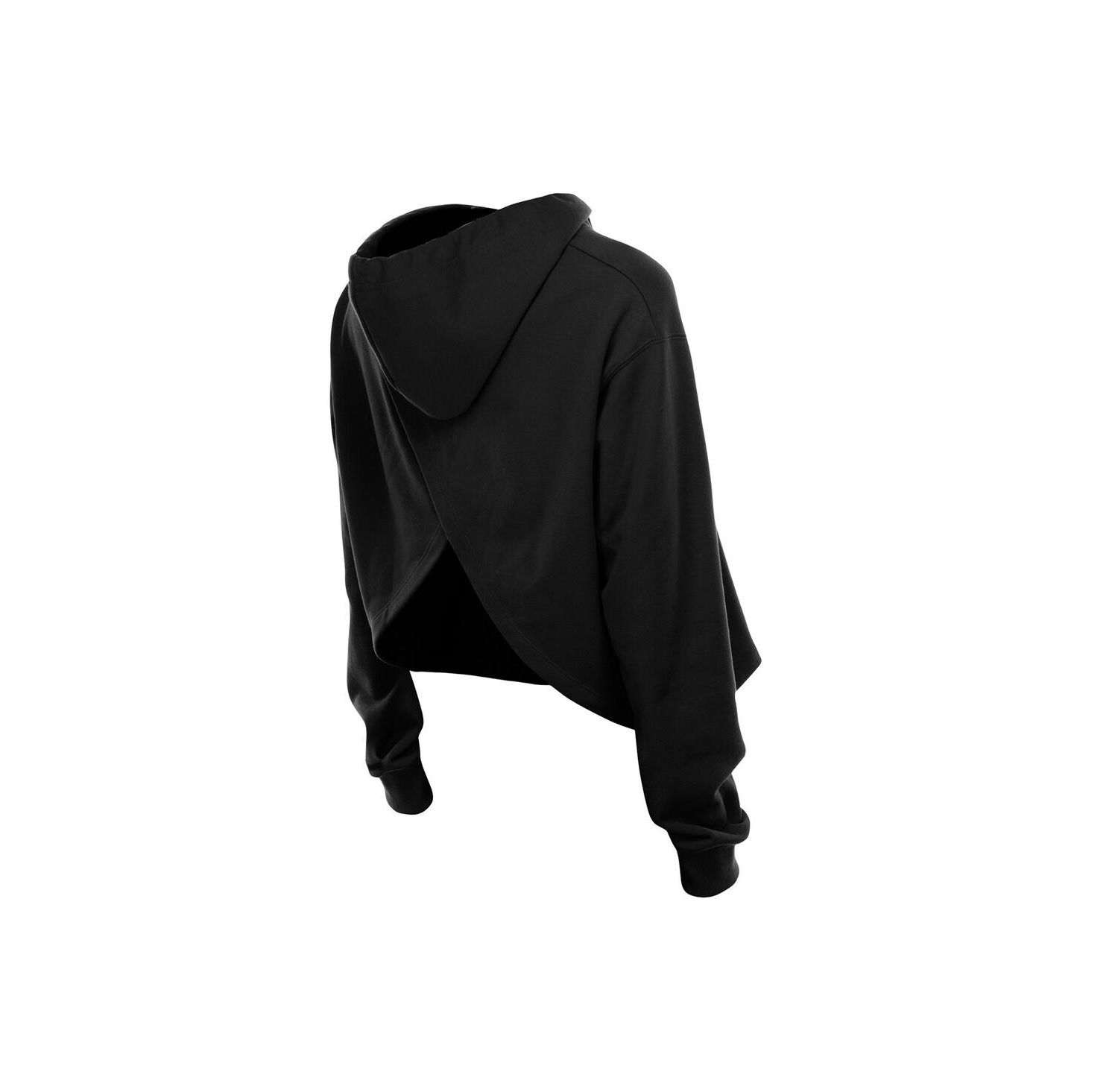 Women's Black Chicago Bulls Glam Game Open Back Hoodie