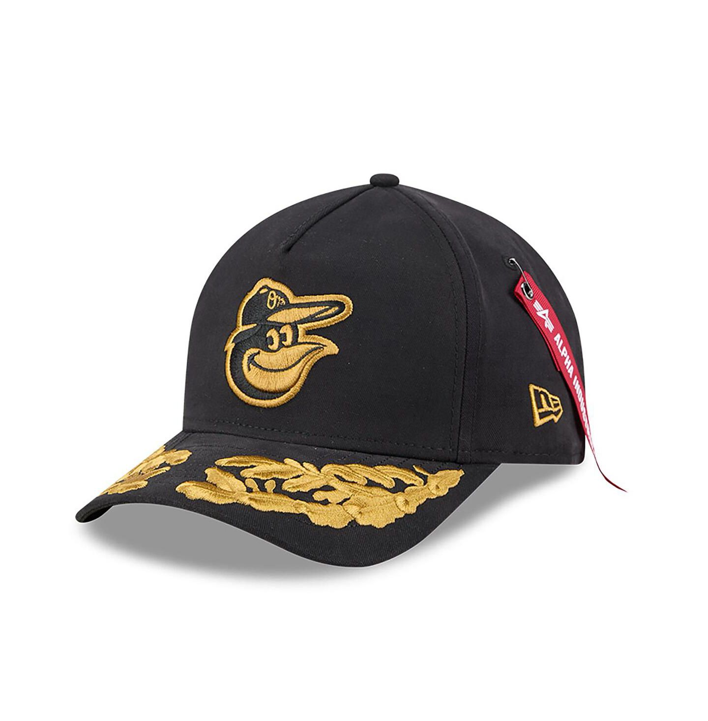 Мужская кепка New Era Black Baltimore Orioles A-Frame 9FORTY Adjustable Hat — фото 1