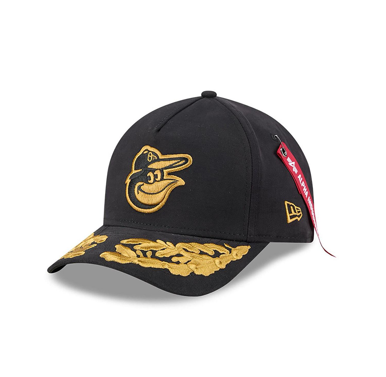 Men's Black Baltimore Orioles A-Frame 9FORTY Adjustable Hat