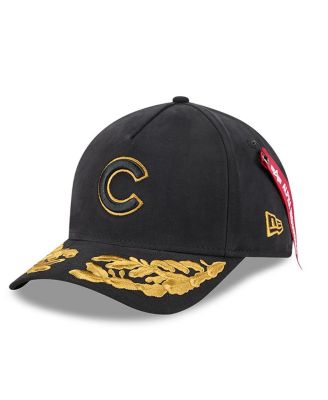 New Era - Men's Black Chicago Cubs A-Frame 9FORTY Adjustable Hat