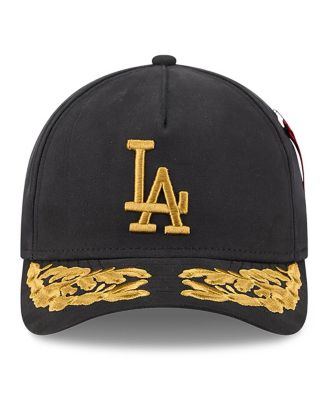 Men's Black Los Angeles Dodgers A-Frame 9FORTY Adjustable Hat