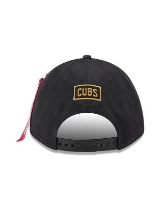 Men's Black Chicago Cubs A-Frame 9FORTY Adjustable Hat