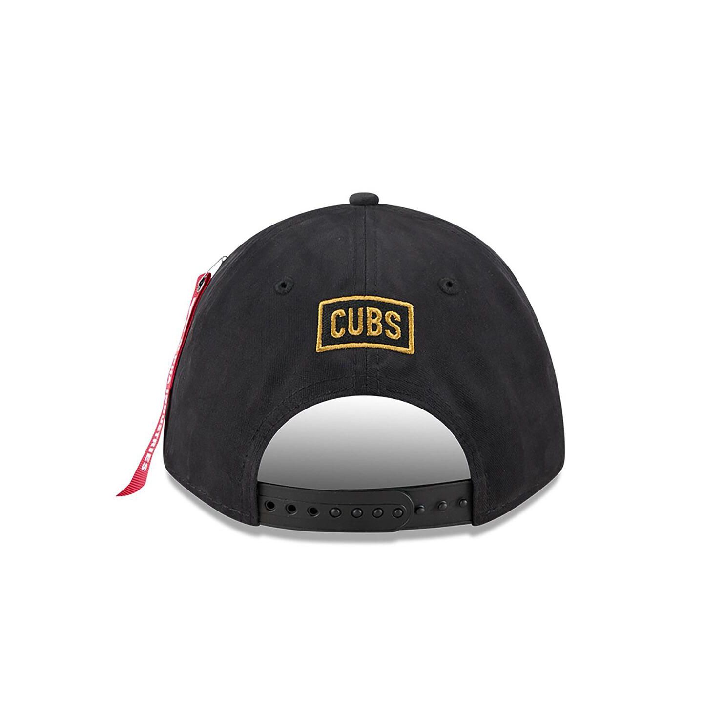 Мужская кепка New Era Black Chicago Cubs A-Frame 9FORTY Adjustable Hat — фото 4