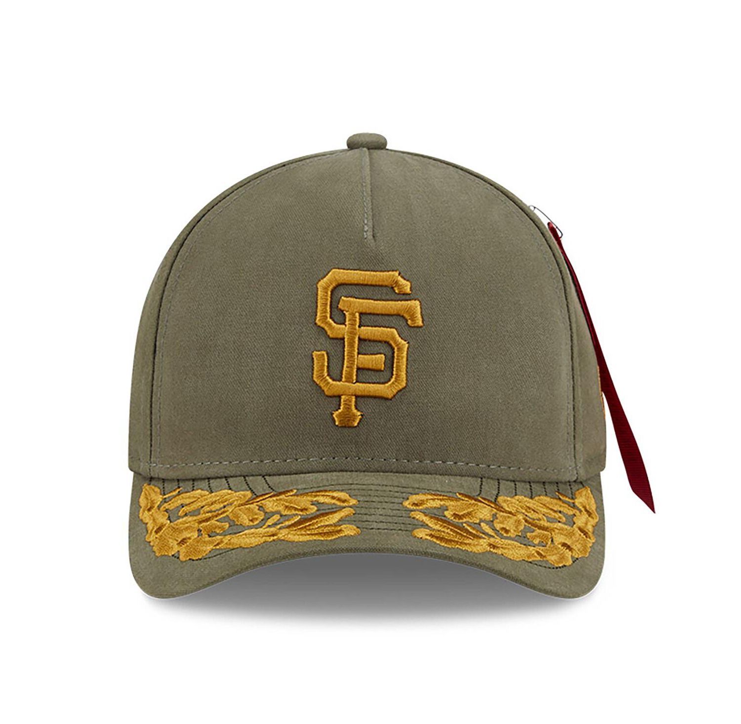 Men's Olive San Francisco Giants A-Frame 9FORTY Adjustable Hat