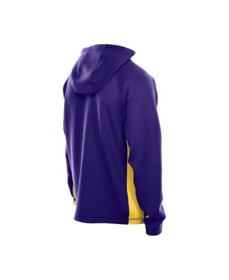 Men's Purple Minnesota Vikings Combine Authentic Raglan Scuba Full-Zip Hoodie