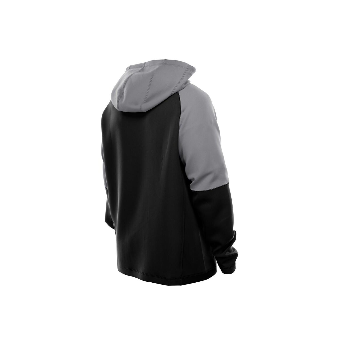 Мужское худи New Era Black Las Vegas Raiders Combine Authentic Color Block Raglan Pullover — фото 2