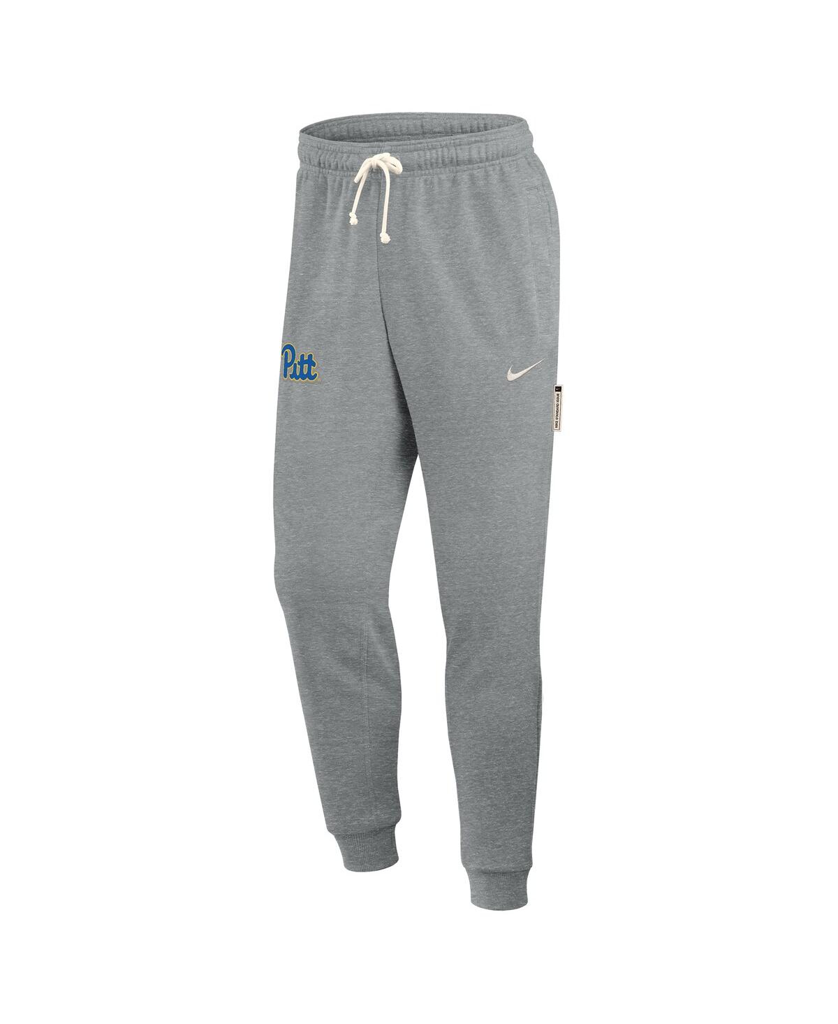 Nike Men's Heather Gray Pitt Panthers 2025 Sideline Standard Issue Dri-fit Taper Sweatpants In Gray