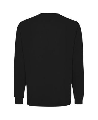 Men's and Women's Black Los Angeles Lakers  Heavyweight Pocket Long Sleeve T-Shirt