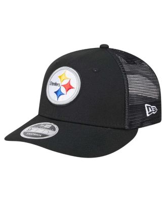New Era - Men's Black Pittsburgh Steelers Low 9FIFTY Snapback Hat