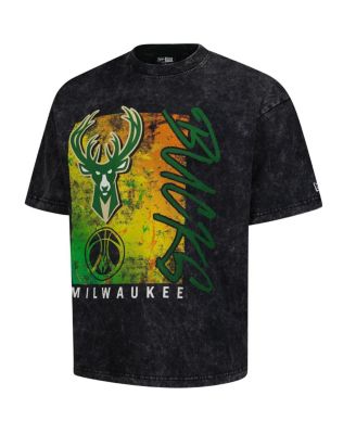 Men's Black Milwaukee Bucks Sport Classics Enzyme Washed T-Shirt