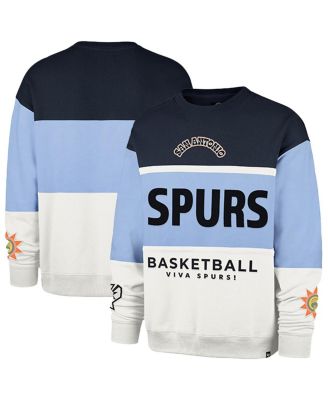 '47 Brand - Men's and Women's Blue San Antonio Spurs 2024/25 City Edition On Five Maximalist Pullover Sweatshirt