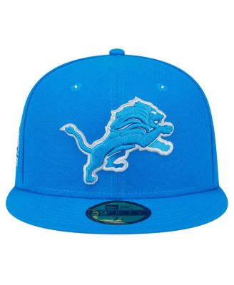 Men's Blue Detroit Lions Main Side Patch 59FIFTY Fitted Hat