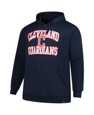 Men's&nbsp;Navy Cleveland Guardians Big Tall Velocity Fleece Pullover Hoodie