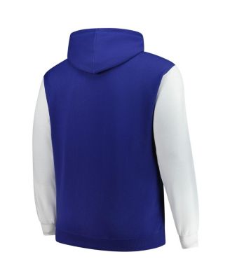 Men's Royal Indianapolis Colts Big Tall Outline Pullover Hoodie