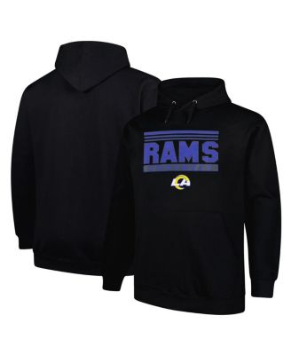 Fanatics - Men's Black Los Angeles Rams Big Tall Pop Pullover Hoodie