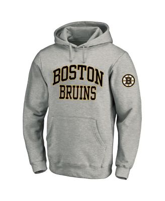 Fanatics - Men's Heather Gray Boston Bruins Big Tall Fleece Pullover Hoodie