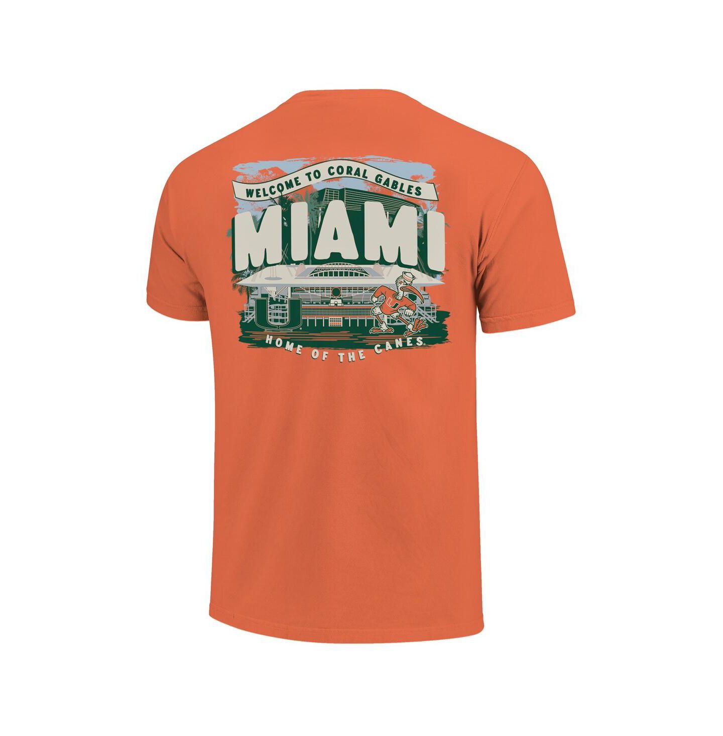 Мужская футболка Image One Orange Miami Hurricanes Hyper Local — фото 2