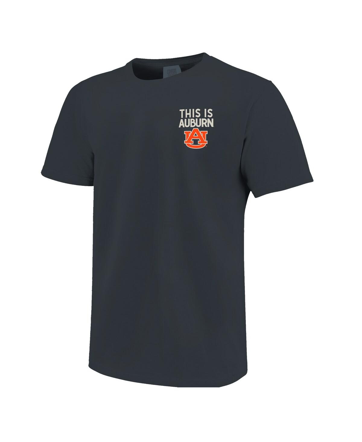 Image One Men's And Women's Navy Auburn Tigers Hyper Local This Is War Eagle T-shirt In Animal Print