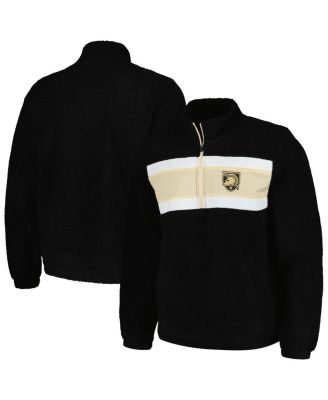 G-III Sports by Carl Banks - Men's Black Army Black Knights Pinch Runner Half-Zip Hoodie