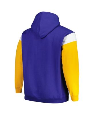 Men's Royal Los Angeles Rams Big Tall Trench Battle Pullover Hoodie