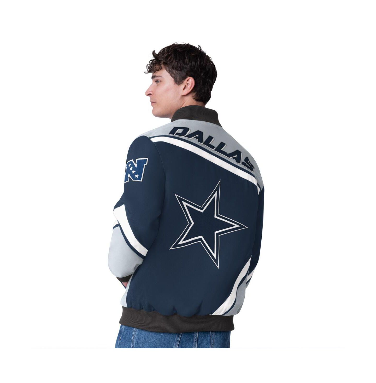 Мужская куртка G-III Sports by Carl Banks Navy/Gray Dallas Cowboys Maximum Racing Full-Snap — фото 2