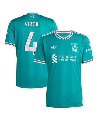 adidas - Men's Virgil van Dijk Green Liverpool 2025/26 Third Replica Player Jersey