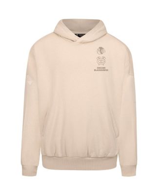 Men's&nbsp;Cream Chicago Blackhawks Contact Stamp Pullover Hoodie
