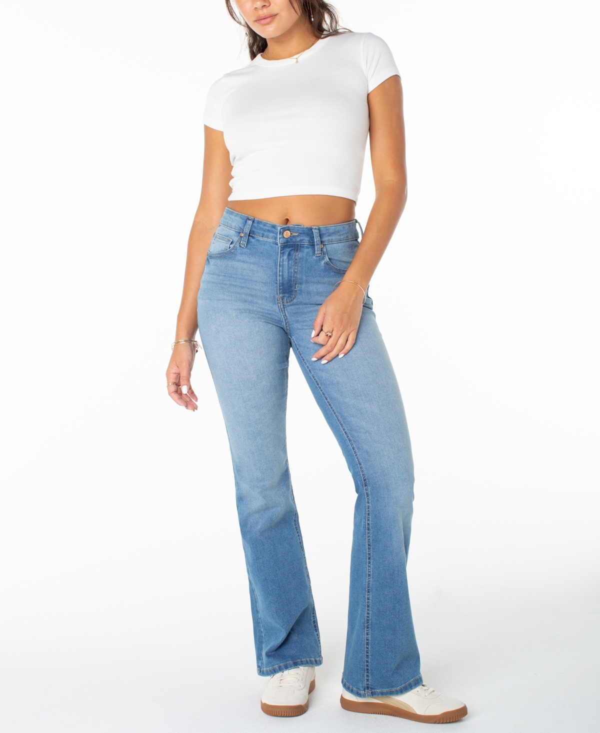 Celebrity Pink Women's Bootcut 5-pocket Jeans In Blue