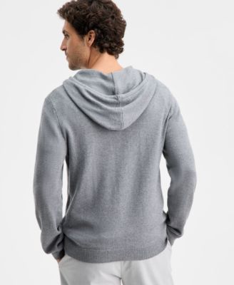 Men's Long-Sleeve Cashmere Blend Sweater Hoodie, Macy's Exclusive