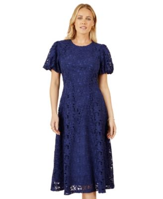 Women's Lace Midi Skater Dress